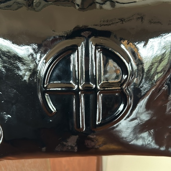 Anine Bing Kate black shoulder bag patent leather NWT and dust bag. - Picture 13 of 13